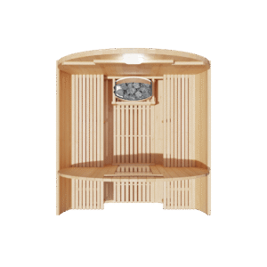 KOVE Outdoor Barrel Sauna – 3–4 Person Garden Sauna with 6kW Harvia Electric Heater