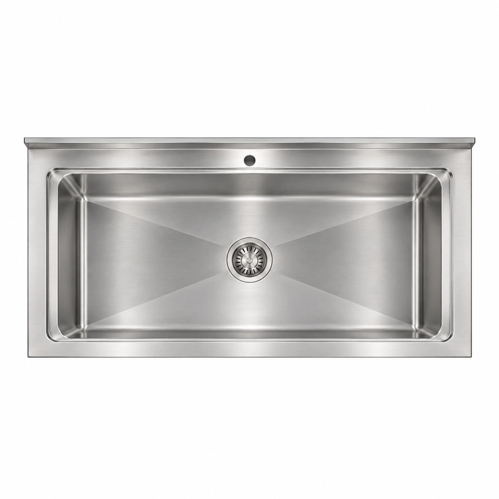 Borrelli PWS-SB-1200 single-bowl pot wash sink — top-down view