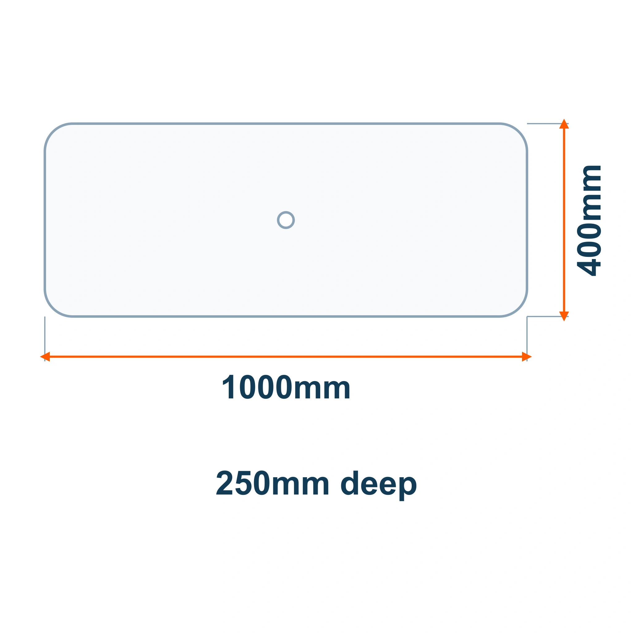 Borrelli Stainless Steel Pot Wash Sink 1200mm - Single Bowl 4 dimension drawing