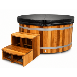 KOVE Oval Cedar Ice Bath – Reclined Cold Plunge
