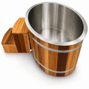 KOVE Oval Cedar Ice Bath – Reclined Cold Plunge