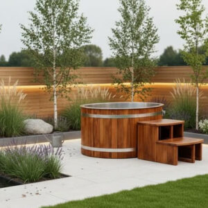 KOVE Oval Cedar Ice Bath – Reclined Cold Plunge